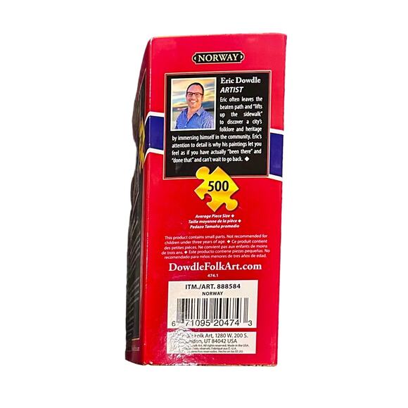 Dowdle Folk Art Jigsaw Puzzle - Norway - 500 Piece NEW 888584 - Picture 6 of 7